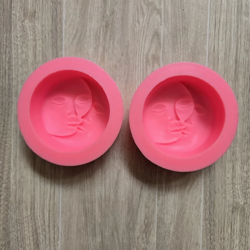 Celestial Sun Moon Silicone Mold Soap Making Resin Casting Candle Wax DIY Crafts